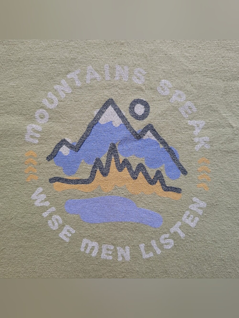 Awesome RARE Men’s Vintage Mountain - Life is Good Green T-shirt Size XL EUC